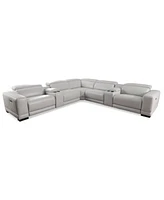 Krofton Beyond Leather Fabric Sectional Collection Created For Macys