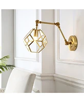 Honeycomb 7.5" 1-Light Modern Contemporary Arm-Adjustable Iron, Glass Led Sconce