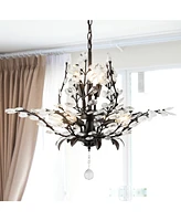 Diantha 28.5" 7-Light Contemporary Bohemian Iron, Acrylic Led Pendant