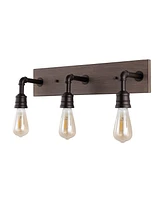 Corbett 22.13" 3-Light Rustic Farmhouse Iron Led Vanity