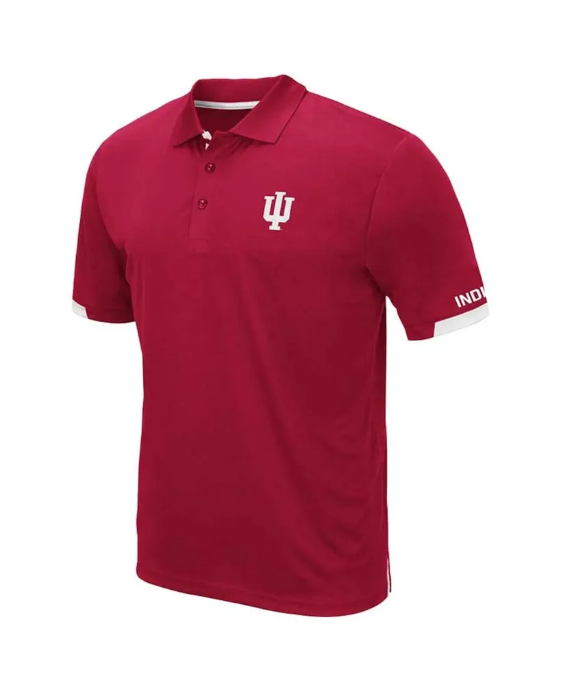 Men's Colosseum Crimson Indiana Hoosiers Big and Tall Santry Polo Shirt