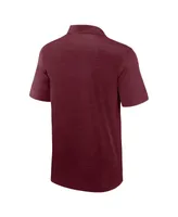 Men's Fanatics Heather Maroon Texas A&M Aggies Classic Homefield Polo Shirt