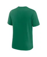 Men's Nike Heather Green Oakland Athletics Rewind Review Slash Tri-Blend T-shirt