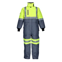 RefrigiWear Men's HiVis Freezer Edge Insulated Coveralls