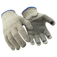 RefrigiWear Men's Warm Dual Layer Heavyweight Double Sided Dot Grip Gloves