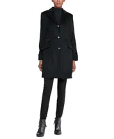 Lauren Ralph Petite Notched-Collar Walker Coat