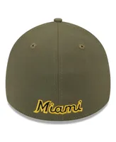 Men's New Era Green Miami Marlins 2023 Armed Forces Day 39THIRTY Flex Hat