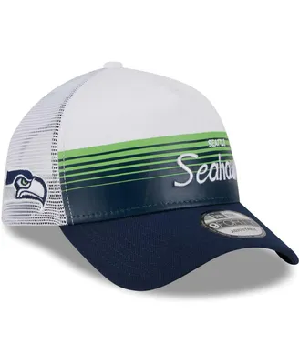 Men's New Era Navy Seattle Seahawks Horizon 9FORTY Snapback Hat
