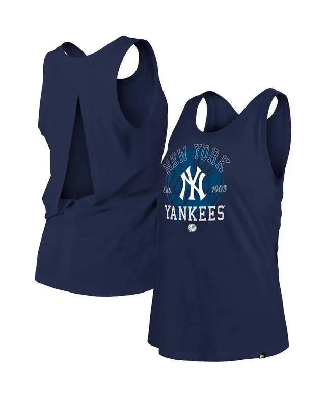 Women's New York Yankees WEAR by Erin Andrews Navy Racerback Tank