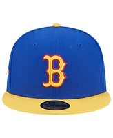 Men's New Era Royal, Yellow Boston Red Sox Empire 59FIFTY Fitted Hat