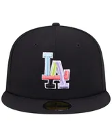 Men's New Era Black Los Angeles Dodgers Multi-Color Pack 59FIFTY Fitted Hat