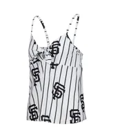 Women's Concepts Sport White San Francisco Giants Reel Allover Print Tank Top and Shorts Sleep Set