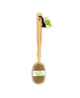 Pursonic 100% natural Bath Body Brush with Long Bamboo Handle