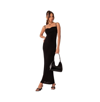 Women's Open Back Maxi Dress