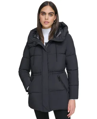Calvin Klein Women's Hooded Anorak Puffer Coat