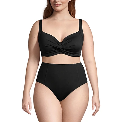 Lands' End Plus Ddd-Cup Chlorine Resistant Twist Underwire Bikini Swimsuit Top