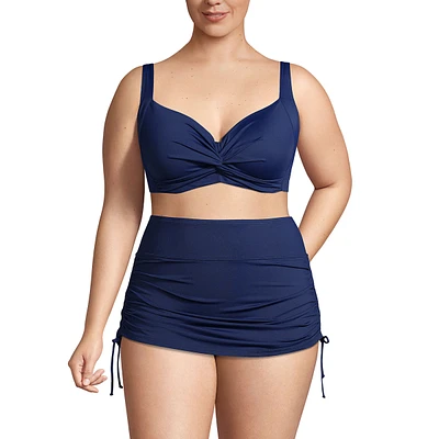 Lands' End Women's Ddd-Cup Chlorine Resistant Twist Underwire Bikini Swimsuit Top