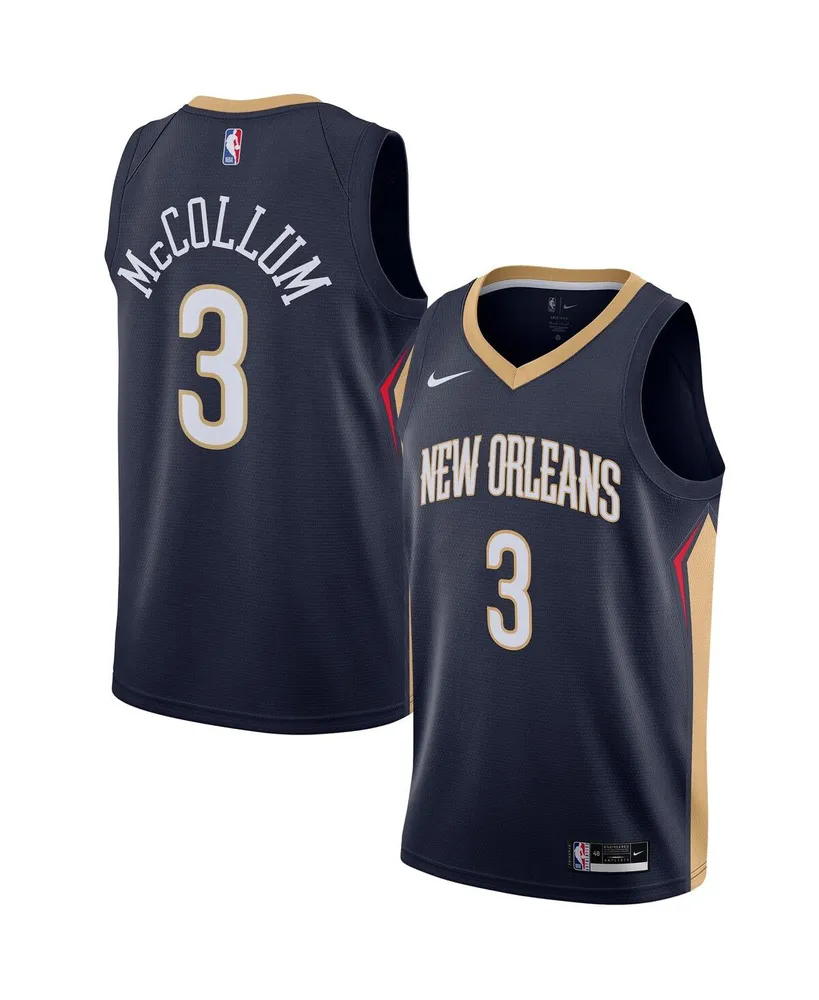 Men's and Women's Nike C.j. McCollum Navy New Orleans Pelicans 2021/22 Swingman Jersey - Icon Edition