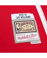 Men's Mitchell & Ness Lou Williams Red Atlanta Hawks Hardwood Classics Swingman Jersey