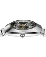 Rado Unisex Swiss Automatic DiaStar Skeleton Stainless Steel Bracelet Watch 38mm