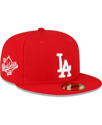 Men's New Era Red Los Angeles Dodgers Sidepatch 59FIFTY Fitted Hat