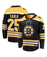Men's Fanatics Brandon Carlo Black Boston Bruins Home Breakaway Player Jersey