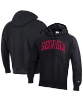 Men's Champion Georgia Bulldogs Team Arch Reverse Weave Pullover Hoodie