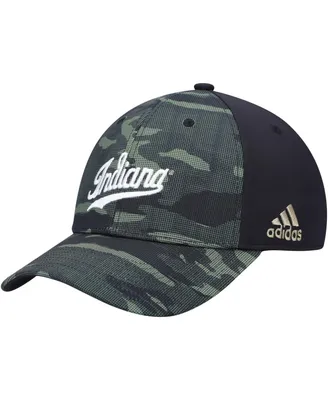Men's adidas Camo Indiana Hoosiers Military-Inspired Appreciation Flex Hat