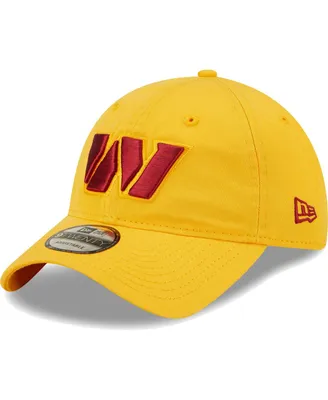 Men's New Era Gold Washington Commanders Icon Logo Core Classic 2.0 9TWENTY Adjustable Hat