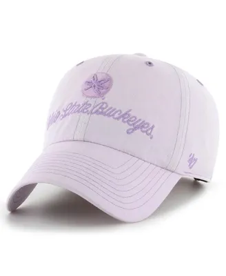 Women's '47 Brand Purple Ohio State Buckeyes Haze Clean Up Adjustable Hat