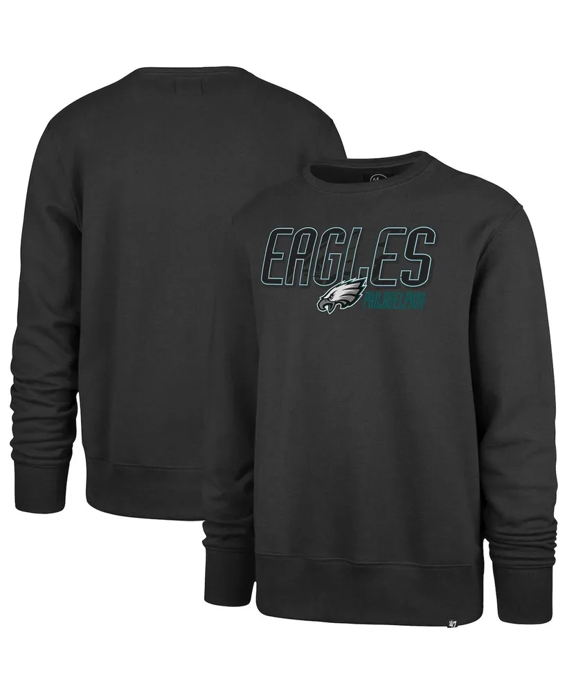 '47 Brand Philadelphia Eagles Slugger Pullover Hoodie - Charcoal