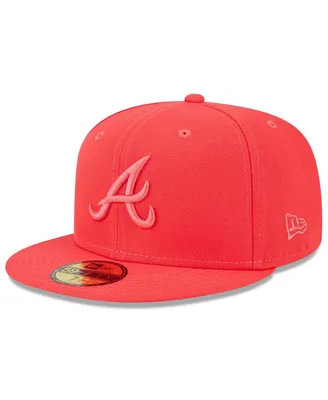 Men's New Era Red Atlanta Braves 2023 Spring Color Basic 59FIFTY Fitted Hat