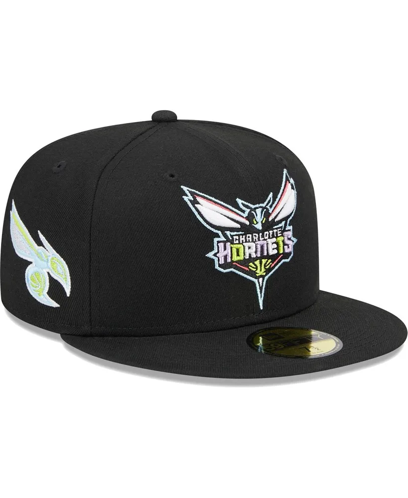 Men's New Era Teal Charlotte Hornets Official Team Color 59FIFTY