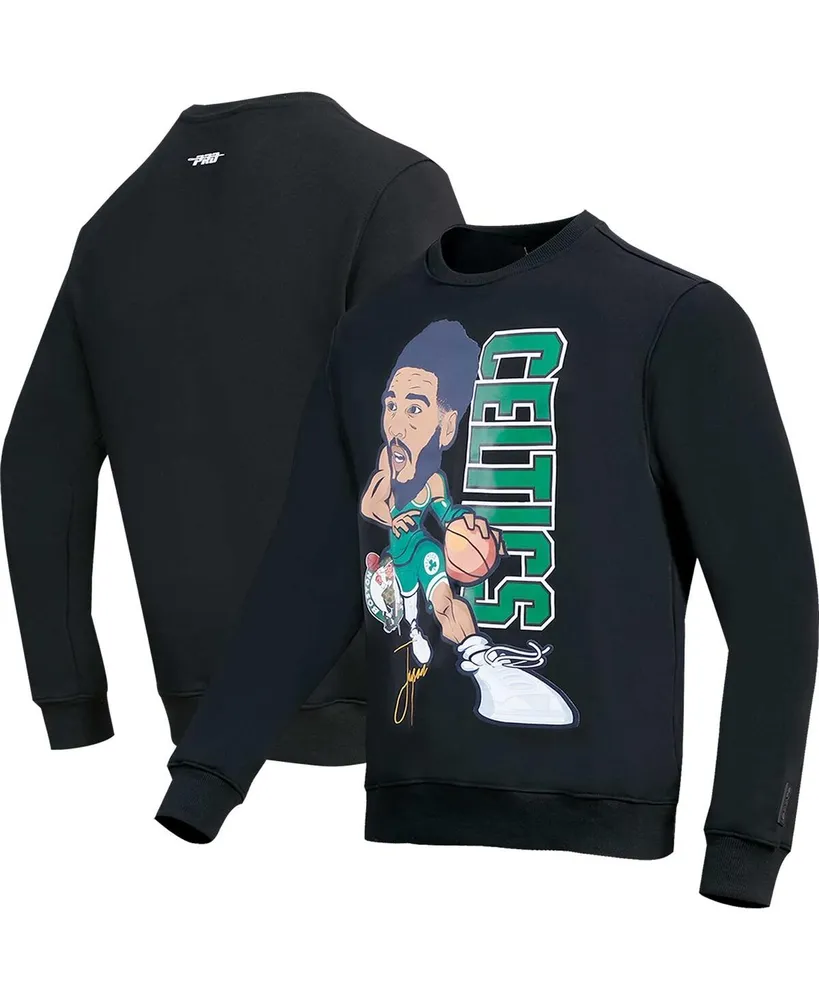 Men's Jordan Brand Jayson Tatum Black Boston Celtics Statement Name & Number Pullover Sweatshirt Size: Medium