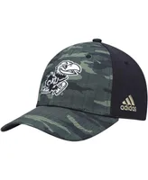 Men's adidas Camo Kansas Jayhawks Military-Inspired Appreciation Flex Hat