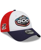 Men's New Era White, Navy Austin Cindric 2022 Daytona 500 Champion Victory Lane 9FORTY Snapback Adjustable Hat