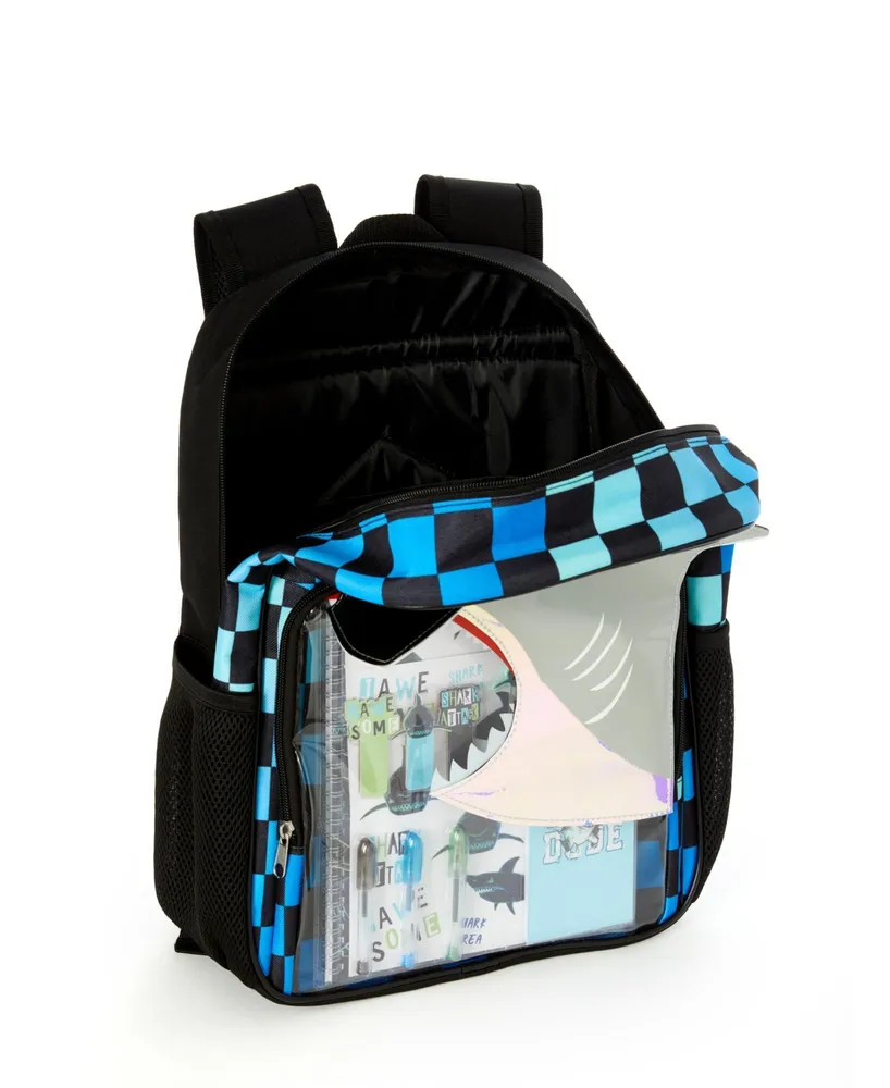 InMocean Little and Big Boys Shark Backpack with Stationary Set