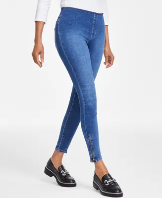 High-Rise Sateen Pull-On Jegging