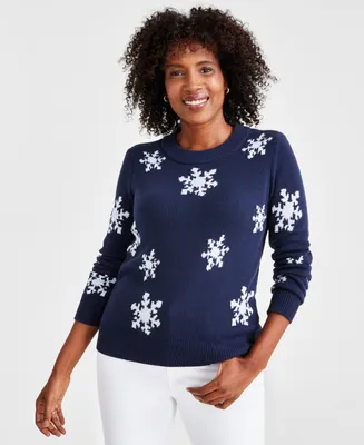 Style & Co Petite Holiday Themed Whimsy Sweaters, Created for Macy's
