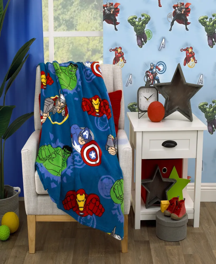 Marvel Avengers Fight the Foes Toddler Blanket