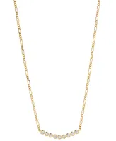 Ava Nadri 18k Gold-Plated Cubic Zirconia Statement Necklace, 16" + 2" extender