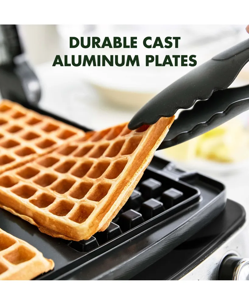 GreenPan Elite 4-Square Nonstick Belgian & Regular Waffle Maker