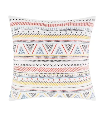 Levtex Mills Embroidered Decorative Pillow, 18" x 18"