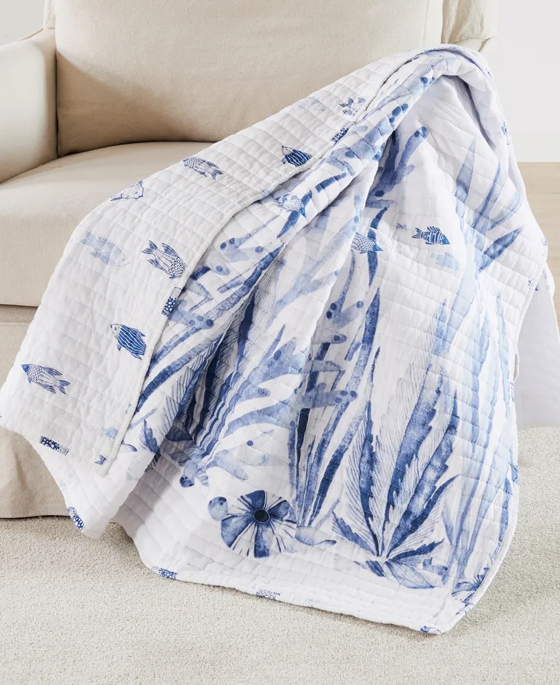 Levtex Indigo Tide Reversible Quilted Throw, 50" x 60"