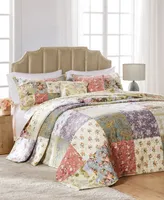 Greenland Home Fashions Blooming Prairie Authentic Patchwork Piece Bedspread Set