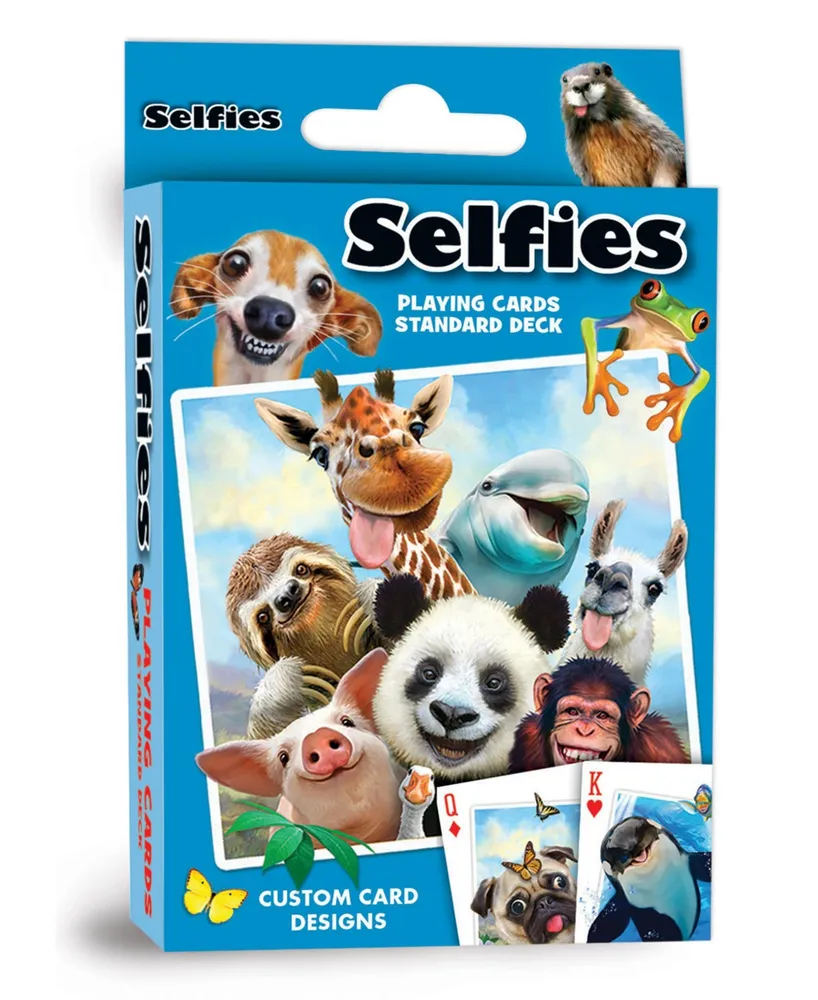 Masterpieces Selfies Playing Cards - 54 Card Deck for Adults