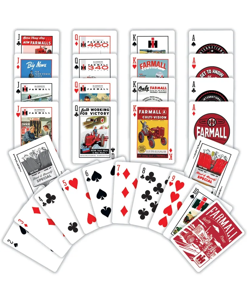 Masterpieces Case Ih - Farmall Playing Cards - 54 Card Deck