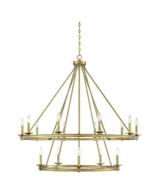 Savoy House Middleton 15-Light Modern Farmhouse Industrial Circular Ring Shaped Chandelier (45" W x 42"H)