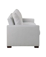 White Label Aragon 77" Convertible Studio Sofa with Pull-Out Bed
