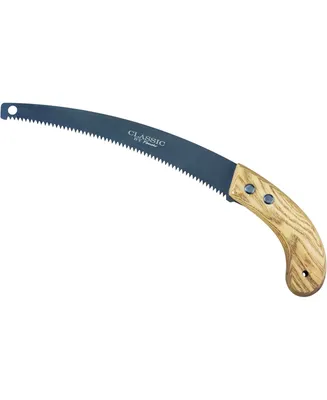 Flexrake Classic Wooden Handled Pruning Saw for Gardening and Lawnwork, 10 Inches